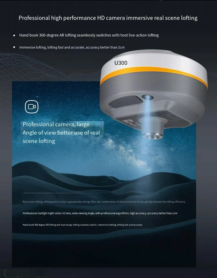 Hi Target U300 RTK GPS GNSS Receiver Base Rover for Surveying - IP68 ...
