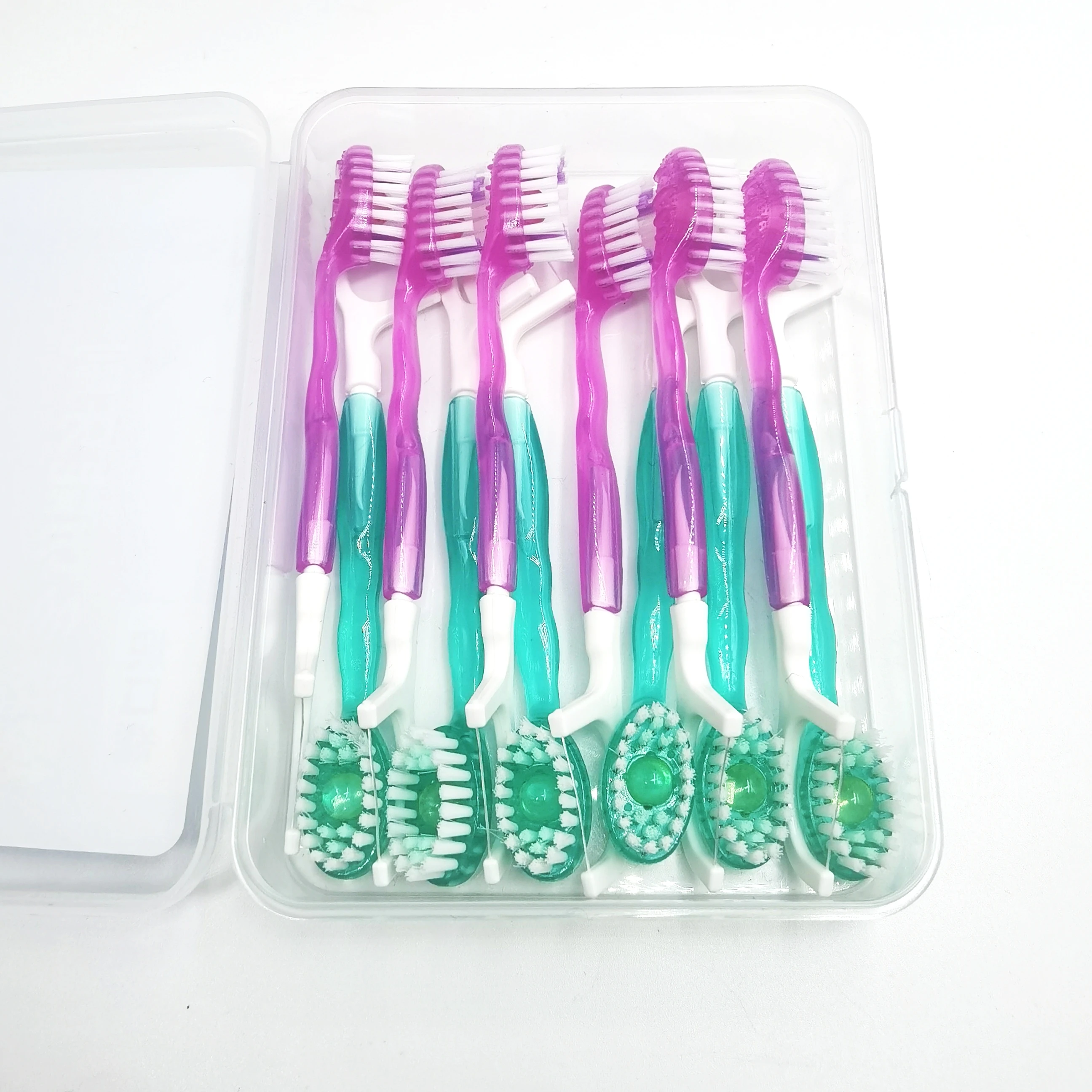 Private Label Natural Disposable Toothbrushes With Toothpaste Including Dental Flossers