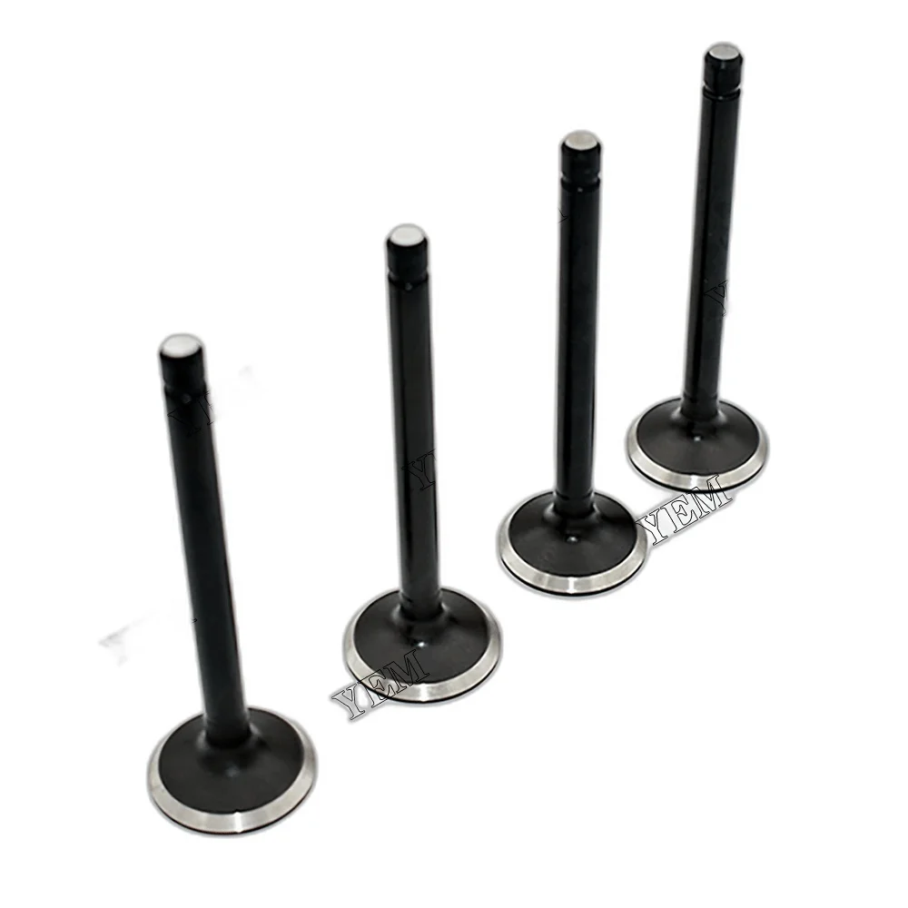 New 4PCS Exhaust Valve for Kubota V2203 Engine Diesel Engine Spare Parts