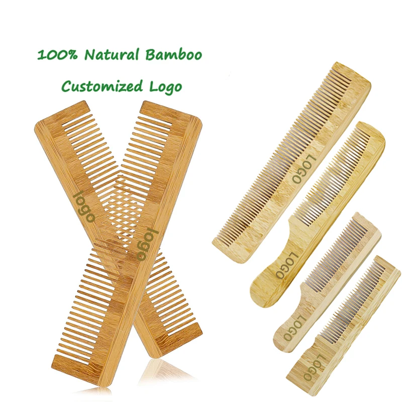 Лучший экологически чистый высококачественный козий оптовый натуральный бамбук с логотипом на заказ расческа для волос из козьей щетины