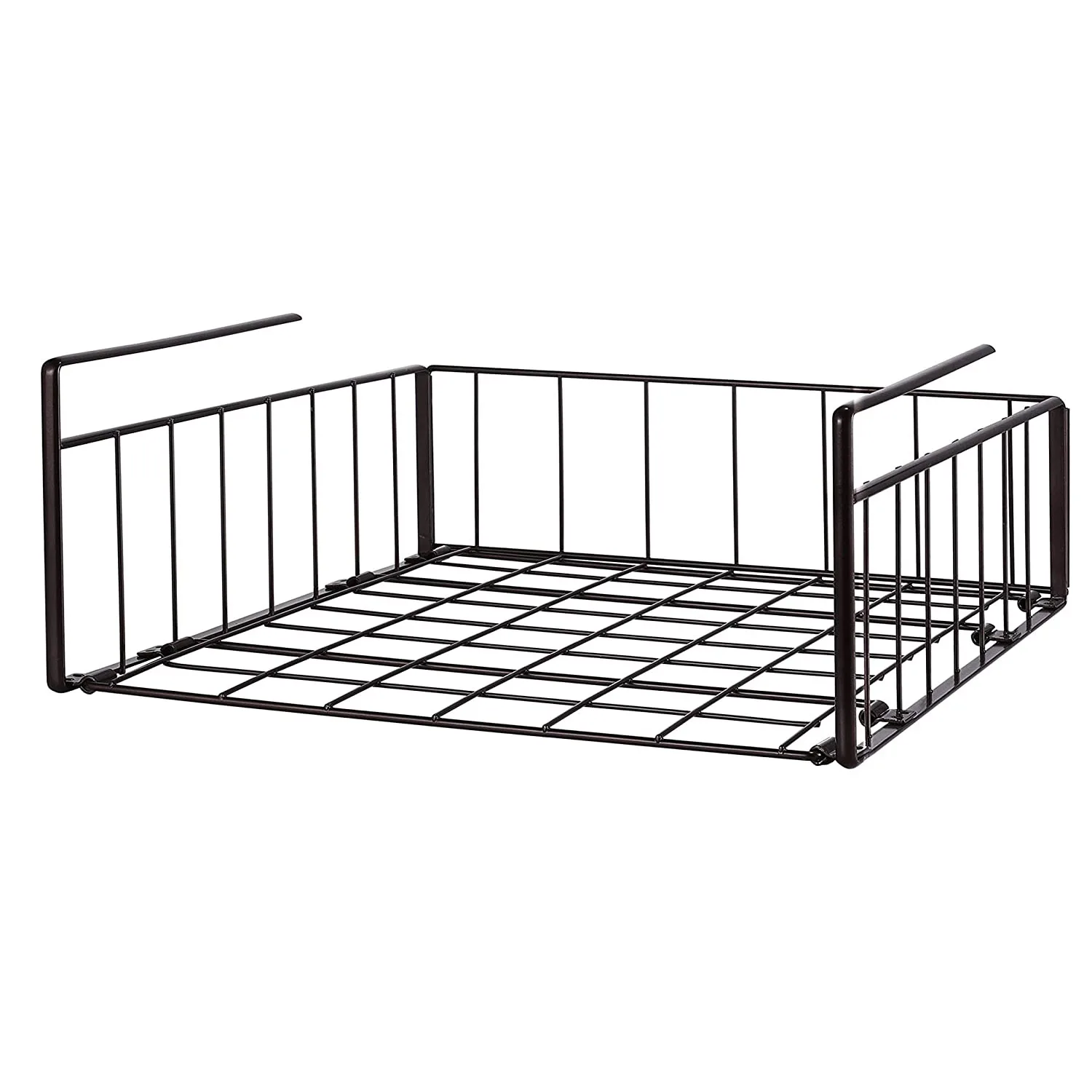 Under Bronze Wire Hanging Metal Basket Organizer Fit Dual Hooks