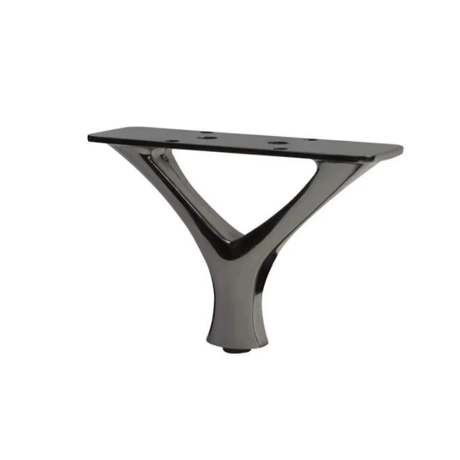 Unique design new release metal furniture leg black plating classic modern sofa bench cabinet furniture legs