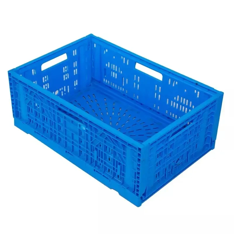 Factory Price Collapsible Plastic Basket Folding Plastic Storage Crates for Cold Fruit and Vegetables