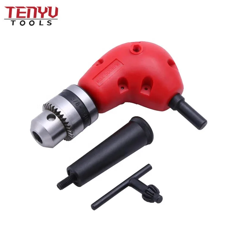 90 Degree Electric Right Angle Drill Tool Extension Attachment Chuck Adapter #B9 