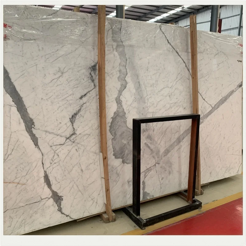 product polished white veins dark grey vein tiles marble white marble with grey veins slab153-4