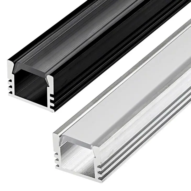 Custom  U Shape 6063 Led Channel Aluminum Led Aluminum Profile and Aluminum Led Profile