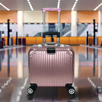 2024 Unisex 16-Inch Aluminum Frame Luxury Travel Suitcase Set Hot Wholesale ABS PC Materials luggage