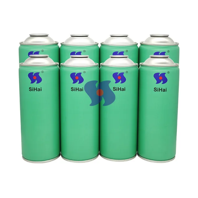 Empty Aerosol Tin Can Diameter 65*158 mm Necked-In Round Shape Aerosol Tin Can Tinplate With Custom Logo