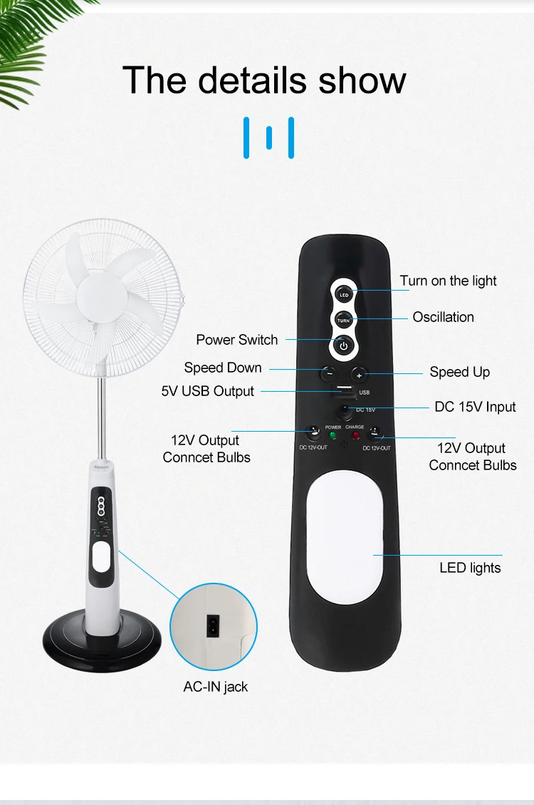 Inch V Dc Solar Fan Solar Powered Ac Dc Rechargeable Fan Price