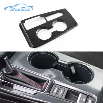 For Honda Civic 2022 Car Accessories Interior Gear Shift Panel Center Console Water Cup Frame Trim Cover Styling Stickers