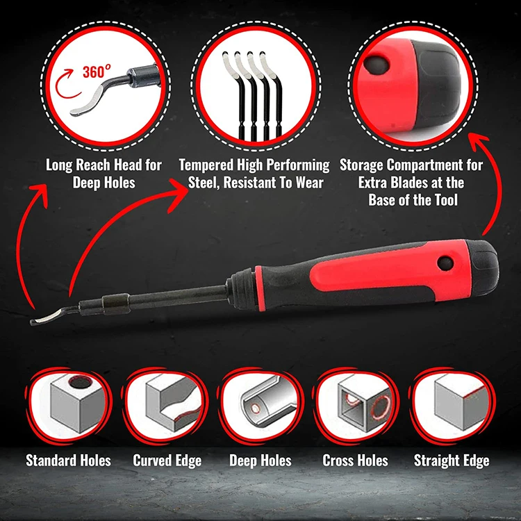 DZ Hand Reamer for PVC Pipe DIY Grade Extendable Neck Metal Deburring Tool Countersink Customizable OEM for Plastic Burr Removal