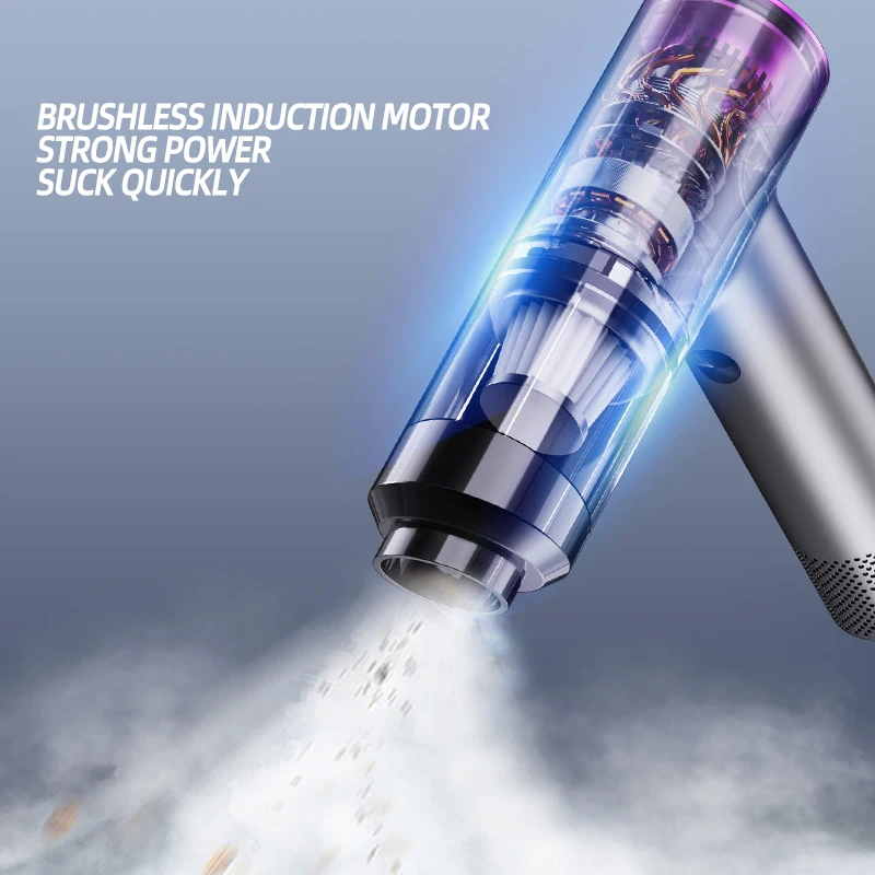 PCMOS Large Power 11000Pa Portable Handheld Brushless Car Vacuum Cleaner 2 in 1 Wireless ABS Material Car Vacuum Cleaner Cord - view 5
