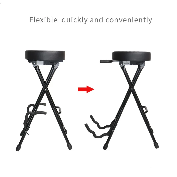 Ma81 Hebikuo Factory Manufactured Adjustable Folding Guitar Stool