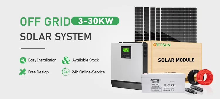 Complete Smart Solar Set off Grid Roof Home Energy System Kit 3kw 5kw ...