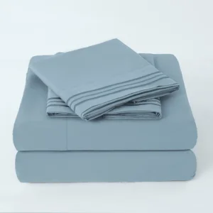 Cal King Size Brushed Polyester Microfiber Bed Sheet Sets Wrinkle-Free Shrinkage Fade Resistant Hotel Hospital Used Adults Home