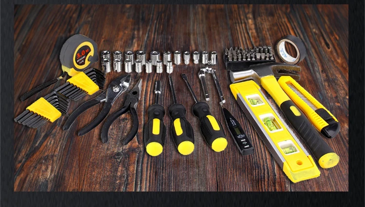 Wholesale professional 108pcs household general tool set combination kits durable home repair toolbox mechanical tookit