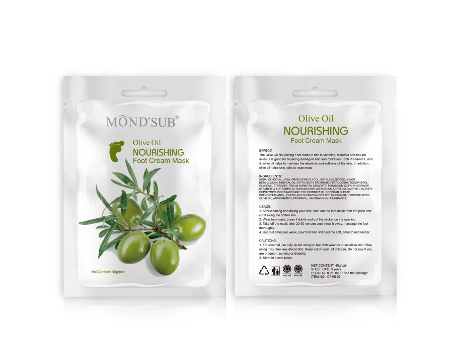 Mond'sub оливковое масло, лучшее эффективное органическое натуральное глубокое увлажнение кожи, увлажняющая маска для ног