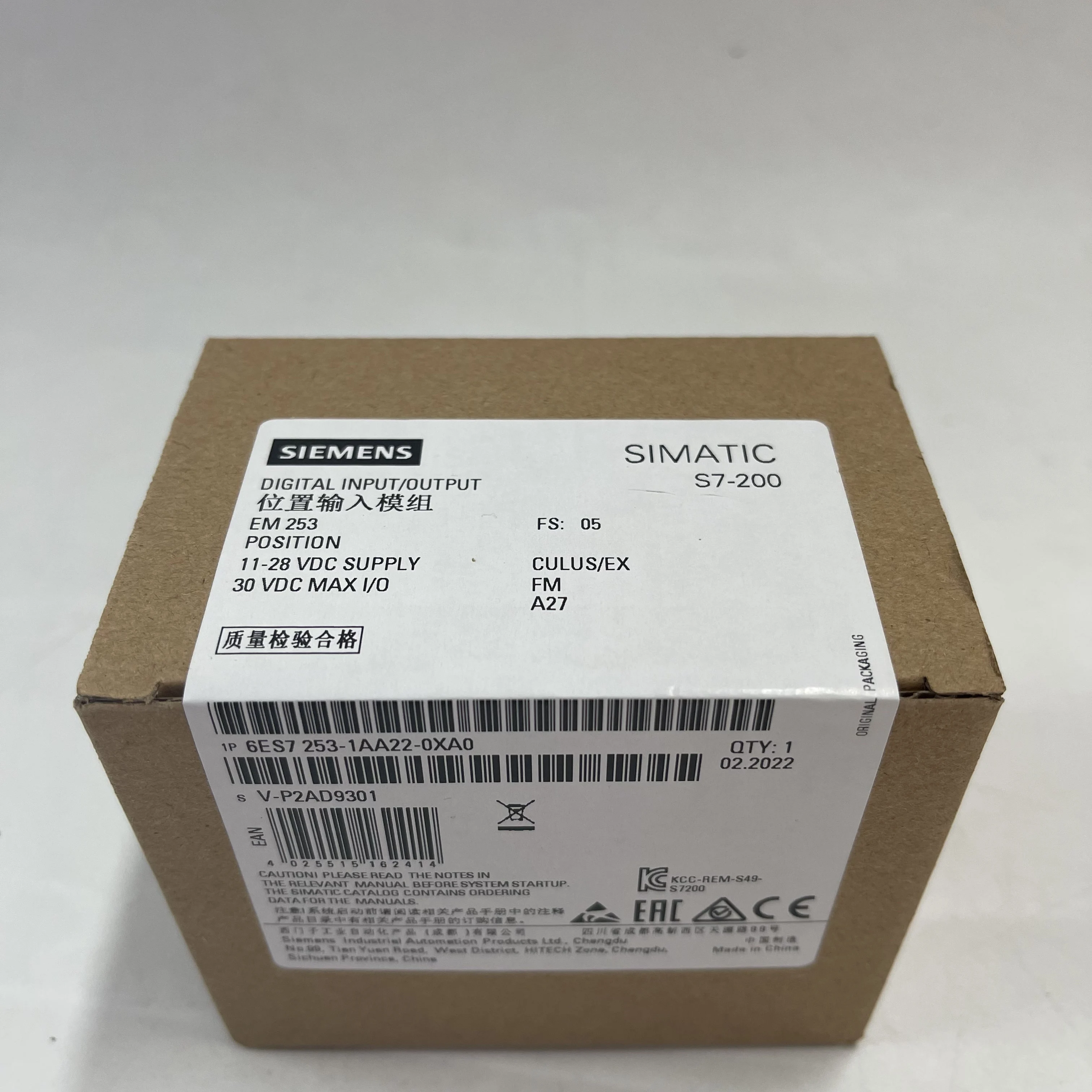 Siemens Position Input Module 6ES7253-1AA22-0XA0 Siemens Position Input Module 6ES7253-1AA22-0XA0