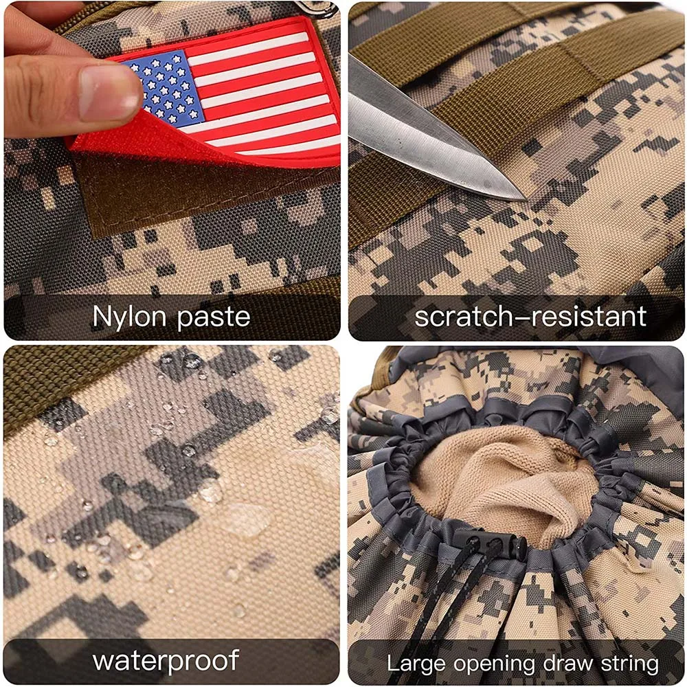 Oleaderbag Men's Hiking Backpack Waterproof Training Camping Backpack Travel Day Bag