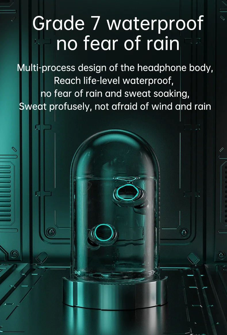 M25 TWS Wireless Headphones Noise Reduction Stereo BT-compatible5.3 Waterproof Headsets With Microphone Gaming Headset