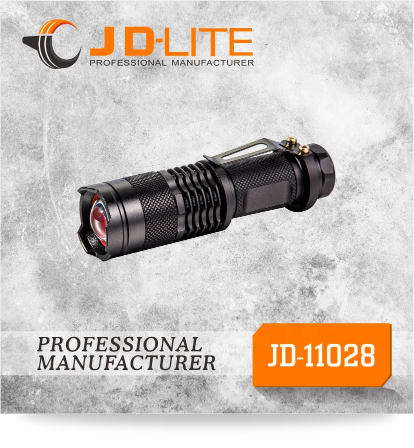 Mini Size Torch Light With Clip Led Torch With High Power Led