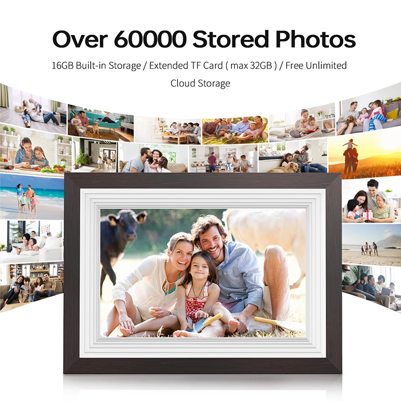 PRITOM WiFi Digital Photo Frame - 10.1 inch Digital Picture Frame HD IPS To PRITOM WiFi Digital Photo Frame - 10.1 inch Digital Picture Frame