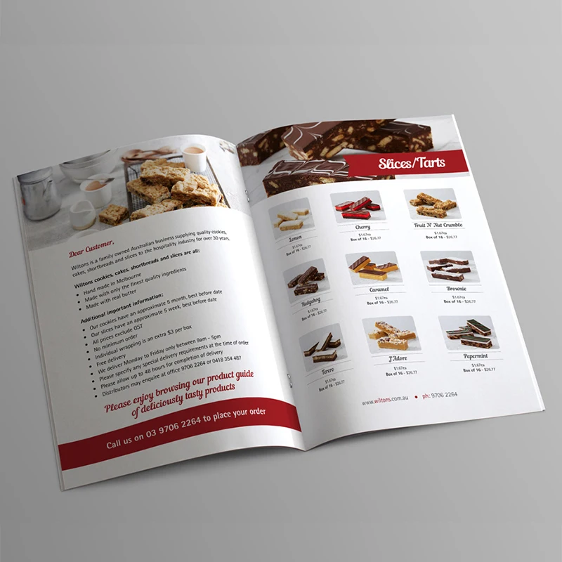 Food Product Catalogue Design