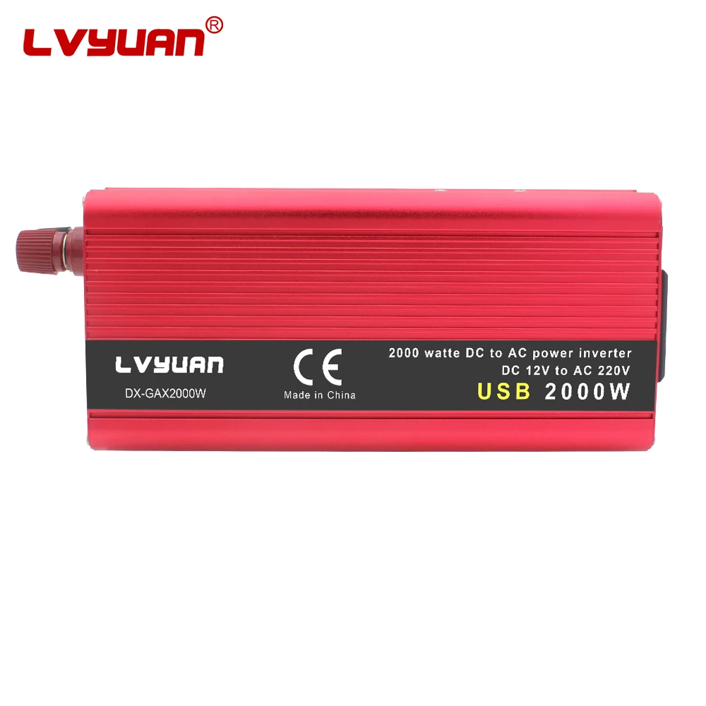LVYUAN 2000W Modified Sine Wave Inverter for 12V/24V DC to AC 240V 