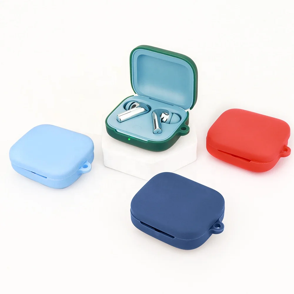 OPPO Enco X3i casing silikon nirkabel, sarung pelindung earphone kompatibel  dengan Headphone, casing silikon tahan lama untuk ponsel