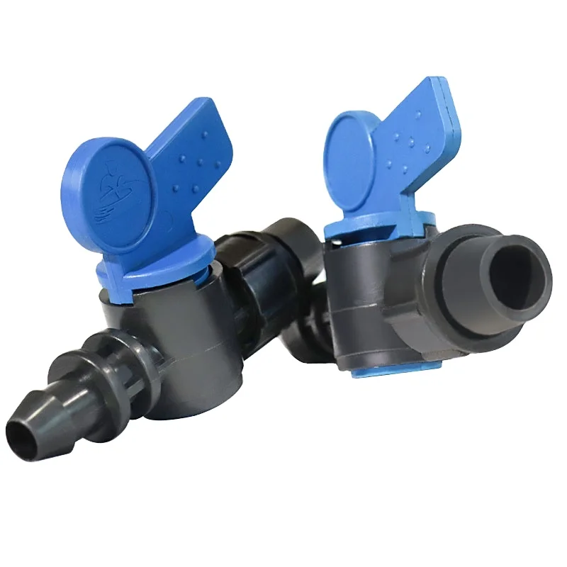Agricultural 20mm Drip Irrigation System Kit Fitting Mini Coupling Connectors Plastic Drip Tape Irrigation Valve 16mm