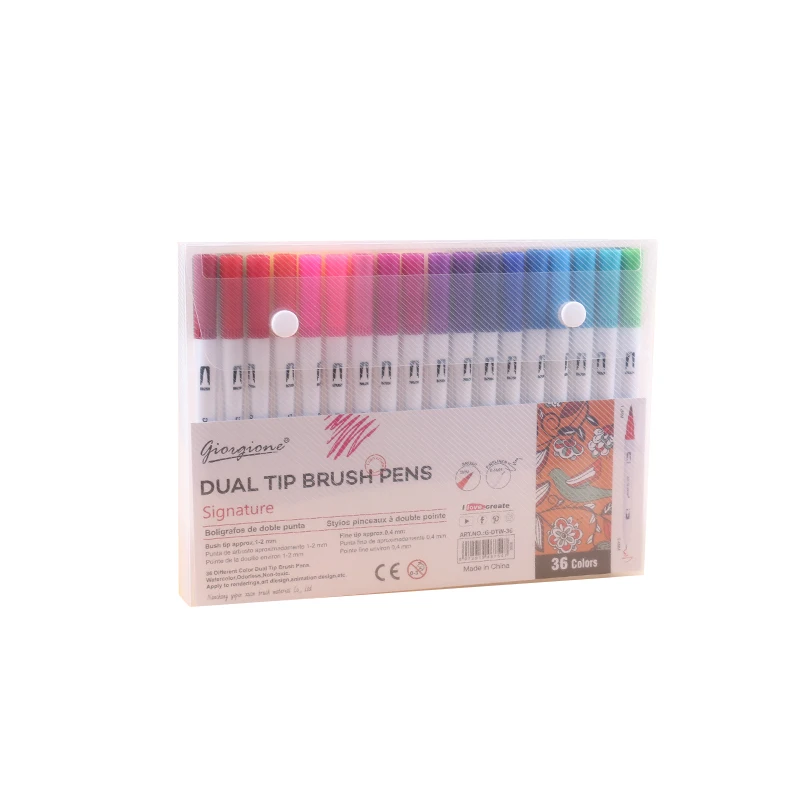 Magicfly 100 Colors Dual Tip Brush Marker Pens