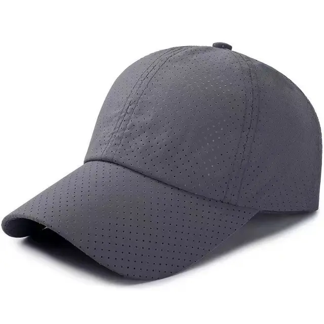 wholesale support fashion Men adjustable baseball cap thin 6 Panel low profile classic breathable mesh baseball cap