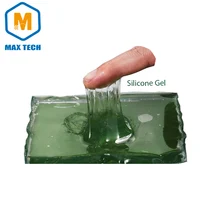 Two component transparent waterproof IP68 dielectric insulating liquid silicone gel for electronics PCB LED