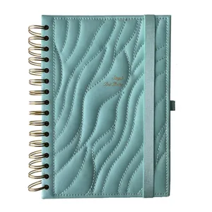 Customized Leather Journals Hardcover Spiral Notebooks A5 for Students School