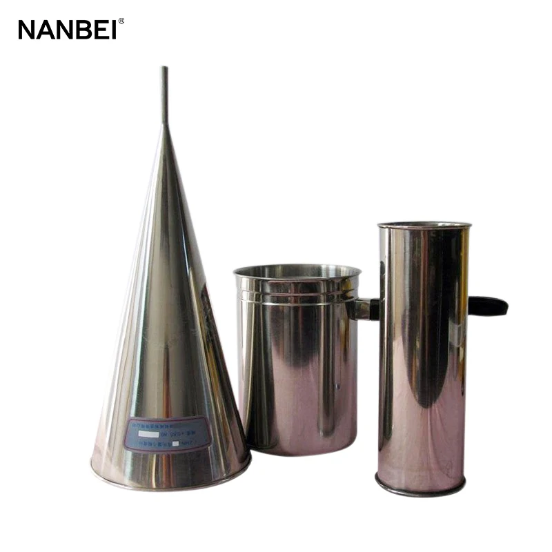 Lab Measuring Drilling Fluid Viscosity Stainless Steel Cup Marsh Funnel