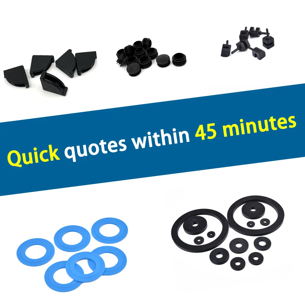 MAIHUA Factory Wholesale Good Quality Customized Molded EPDM FKM Seal Heat Resistant Rubber Flange Gasket 20-90 Shore Hardness