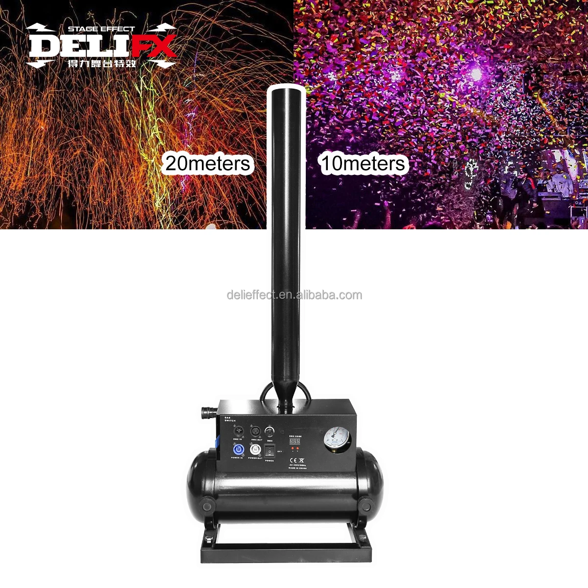 Delifx Flight Case Packing Confetti Streamer Cannon Machine Launcher ...