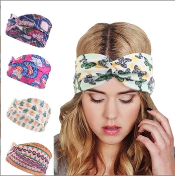 Bohemian Style Designer Twist Headband Girl Hair Accessories Turban Head Wrap Human Hair Headband For Women