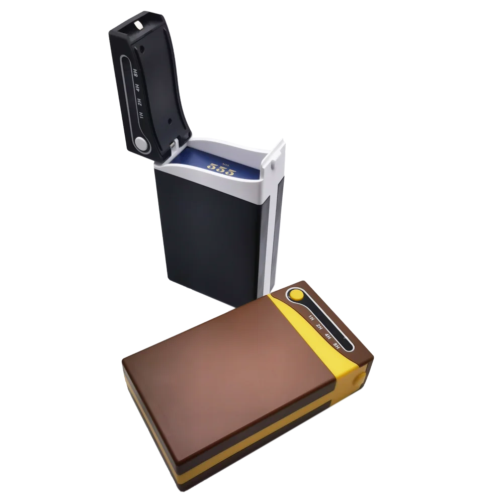 时间锁定容器，以帮助戒烟时间锁定硅胶设计师烟盒它可以使用40-50天与一个小时