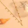 Gold with waterdrop necklace