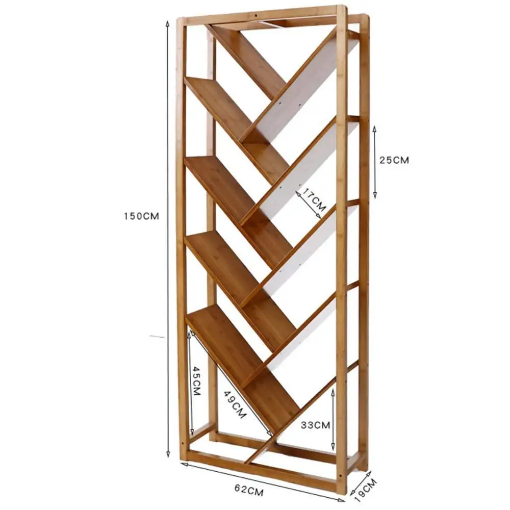 
 Высокое качество натуральный бамбук 5 круглый Ланч-бокс дерево в форме книжный шкаф для хранения Организатор для дома и офиса  