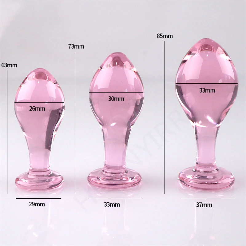 mega anal plug Crystal Naked Glass Anal Plug – Passional Boutique Store main image 0