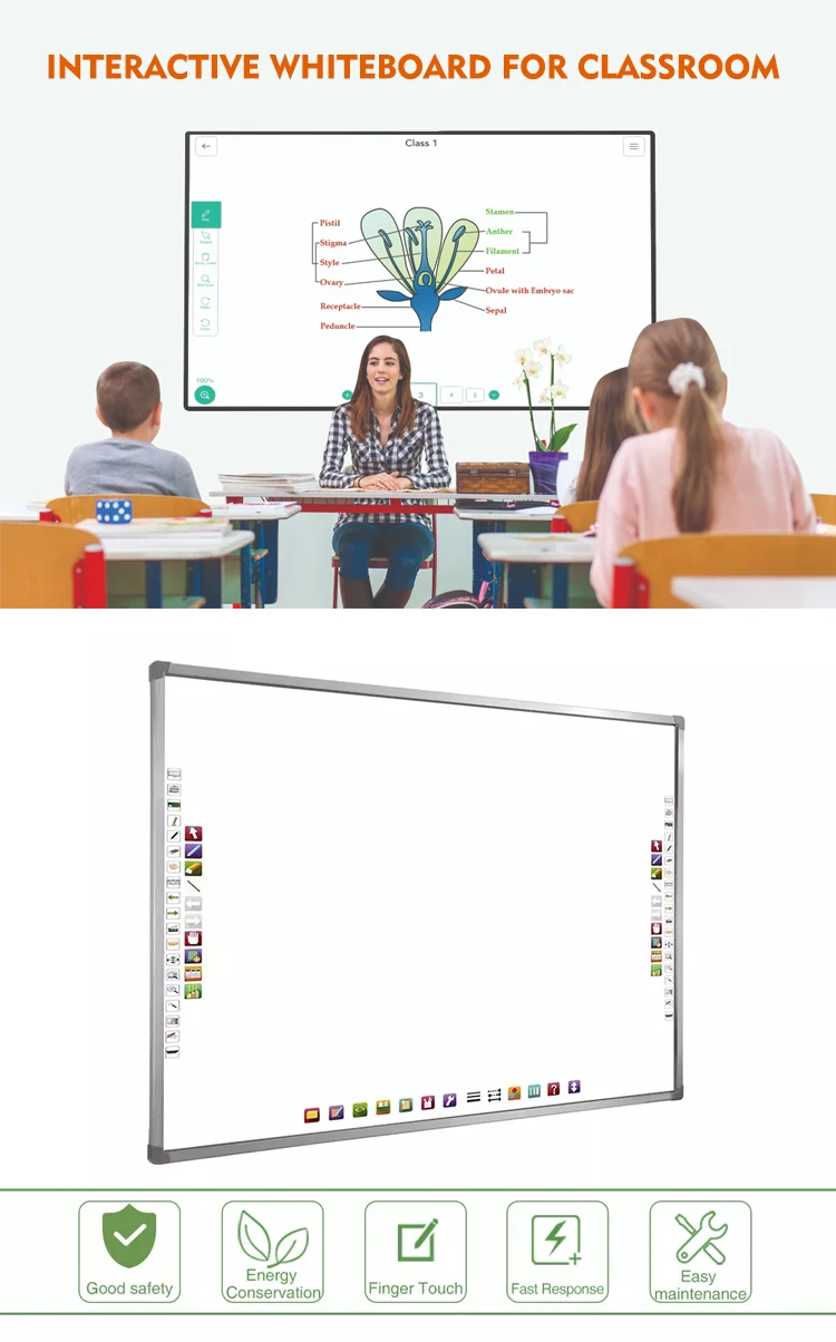 Skd Display Education Projector Smart Board Interactive Digital