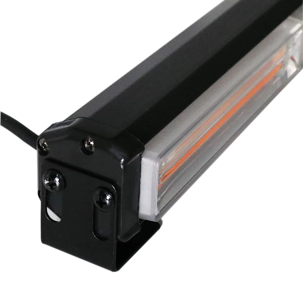 CLAuto 36" Amber/White LED Strobe Light Bar – 12 Flash Modes, 34 Bulbs, IP68