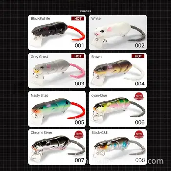 CHEERY Lure Mino 3D Bionic Mouse Multi-segmented Bait Stainless Steel 85mm 17g Ultra-realistic Swim Action for Bass – Lure – view 4