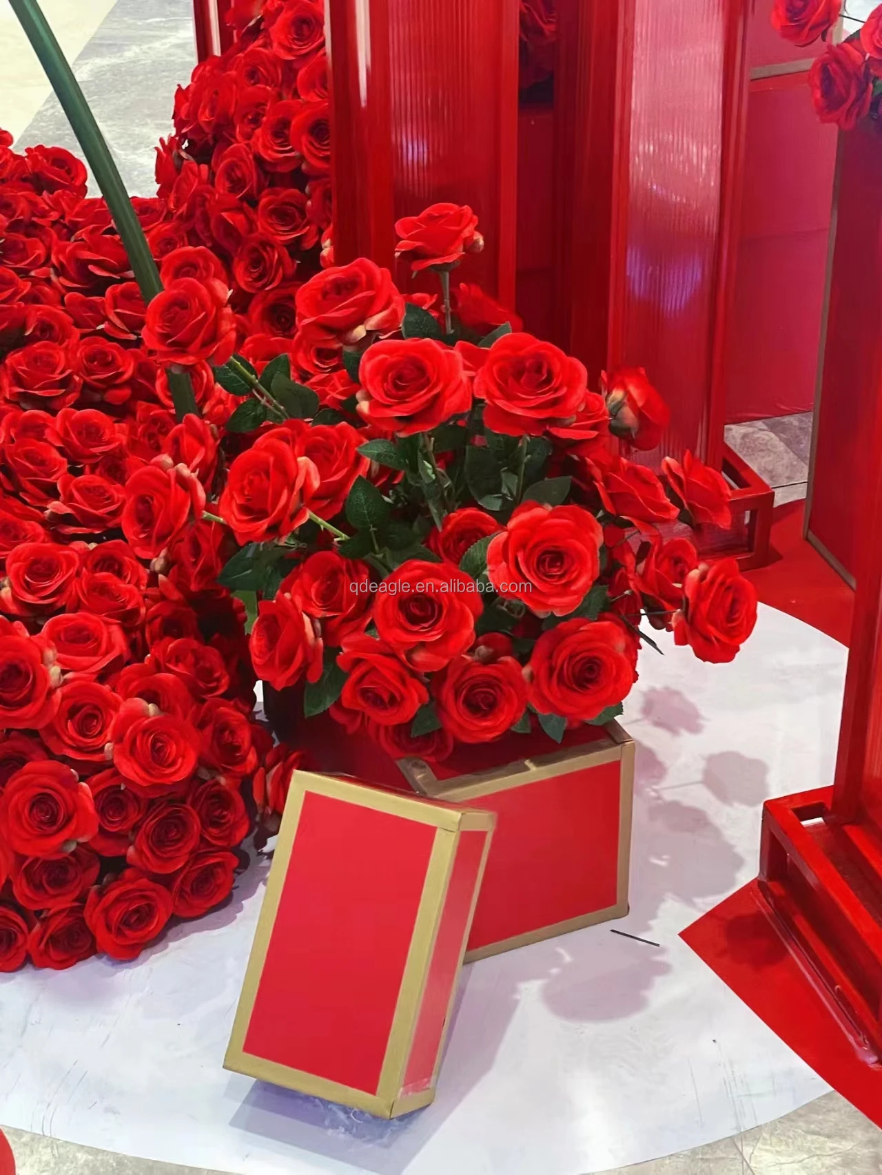 Free Standing Flowers Artificial Eva Rose Event Decor Equipment Giant