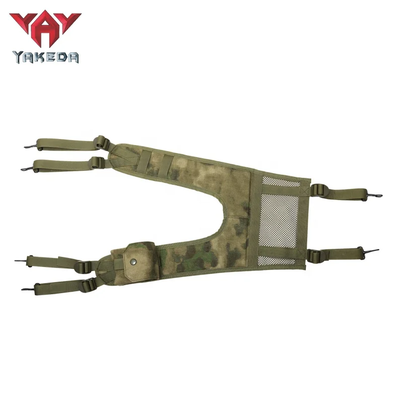 YAKEDA Tactico Load Carrier Vest Load Bearing Equipment Setups Padded Battle Belt With H-Harness Chest Rig Tactical