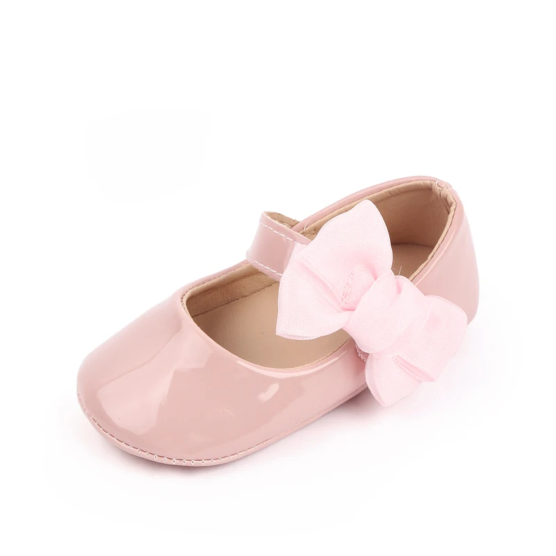 High Quality Soft PU Leather Baby Toddler Girl Shoes Prewalker Girl Princess Shoes 2025 supplier