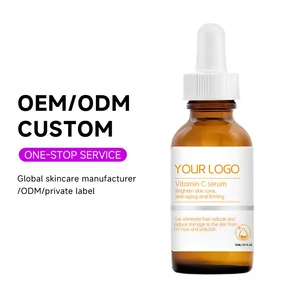 OEM ODM Organic Acne Care Serum Wholesale Brightening Moisturizing Refining Face Niacinamide Whitening Vitamin C Essence Serum