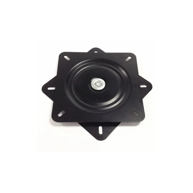 360 Degree Rotation Tables Chairs Swivel Plate Black With Steel Ball Bearings Bar Stool Lazy Susan Turntable Base
